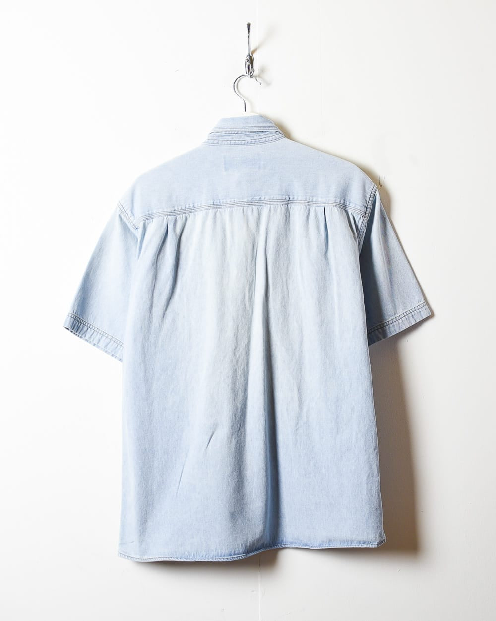 BabyBlue Harley Davidson Denim Short Sleeved Shirt - Large