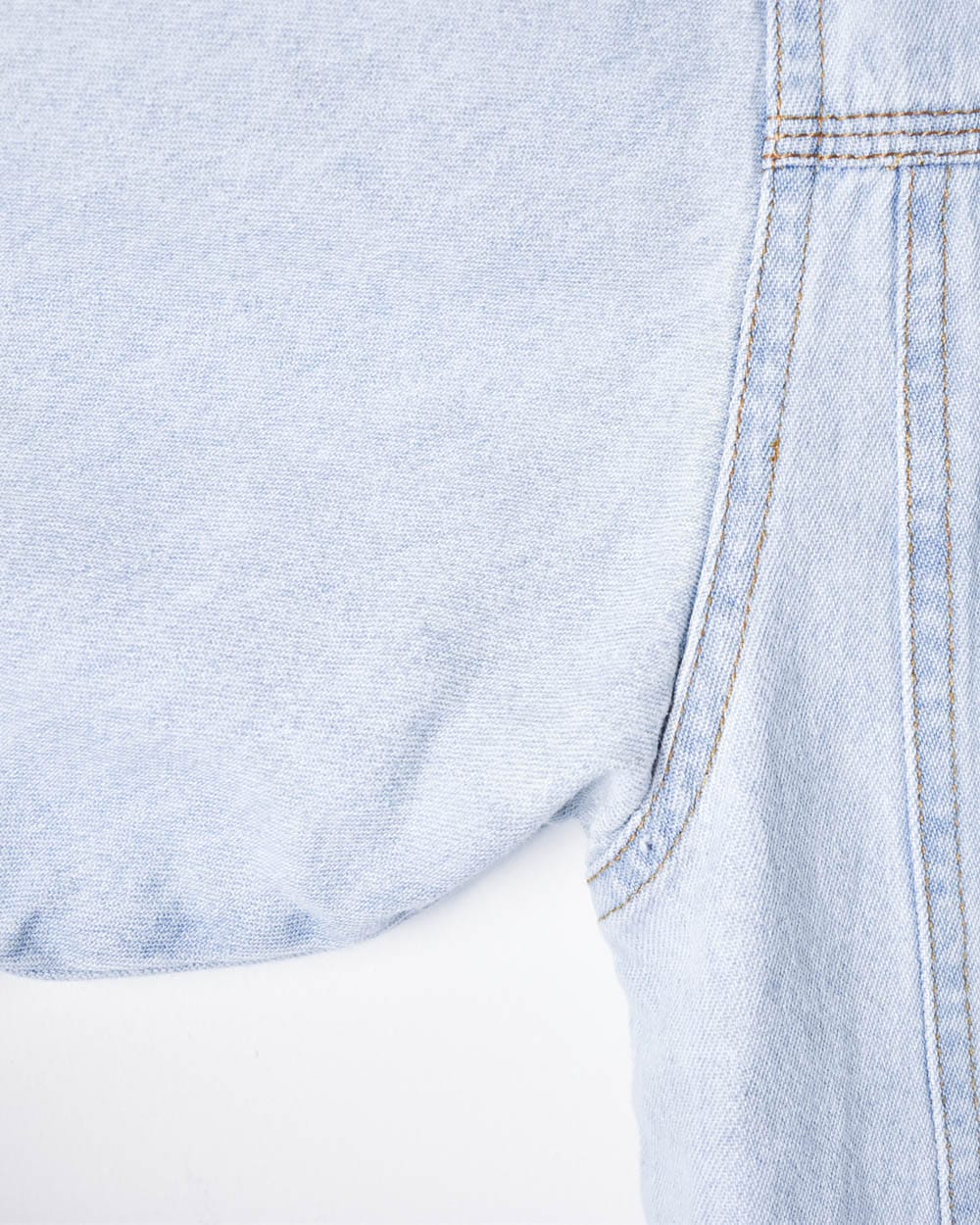 BabyBlue Harley Davidson Denim Short Sleeved Shirt - Large