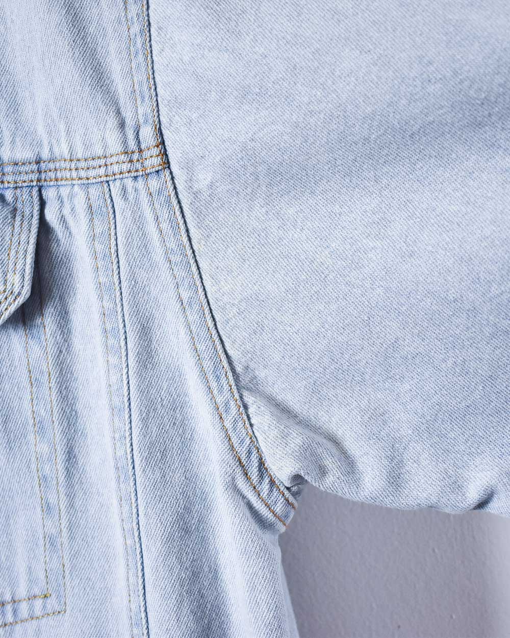 BabyBlue Harley Davidson Denim Short Sleeved Shirt - Large