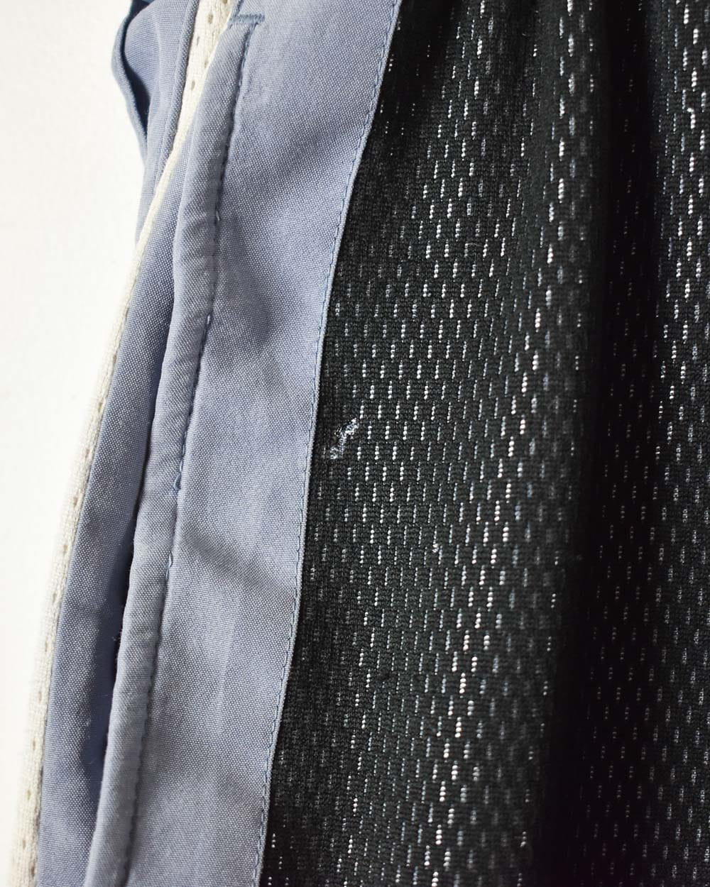 Black Adidas Mesh Tracksuit Bottoms - Large