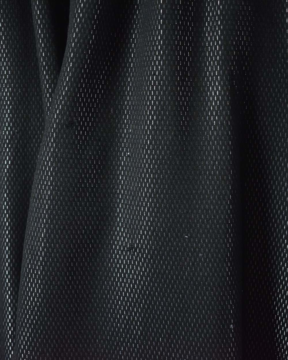 Black Adidas Mesh Tracksuit Bottoms - Large