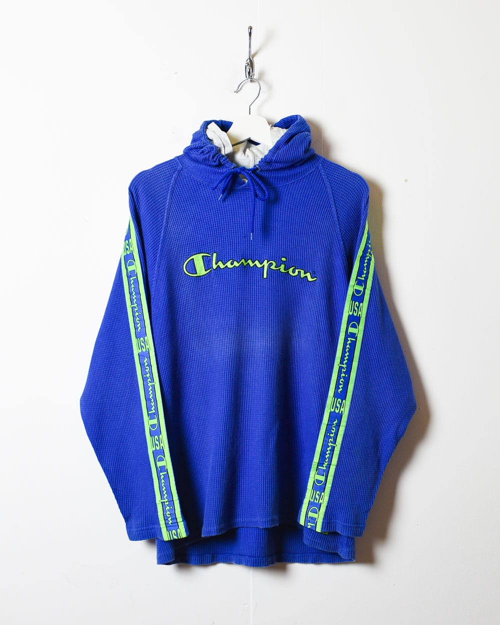 Blue Champion Textured Hoodie - Small