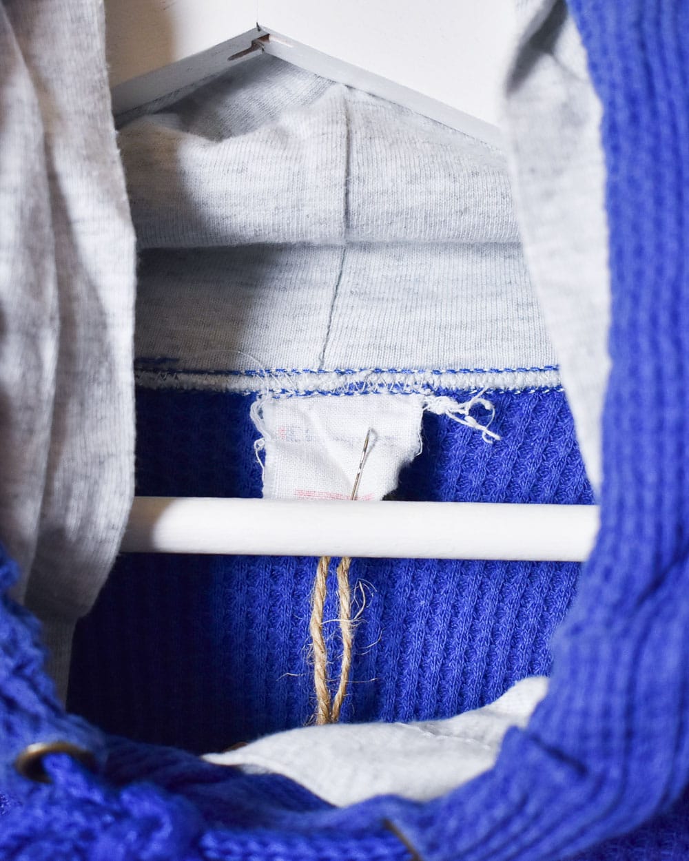 Blue Champion Textured Hoodie - Small