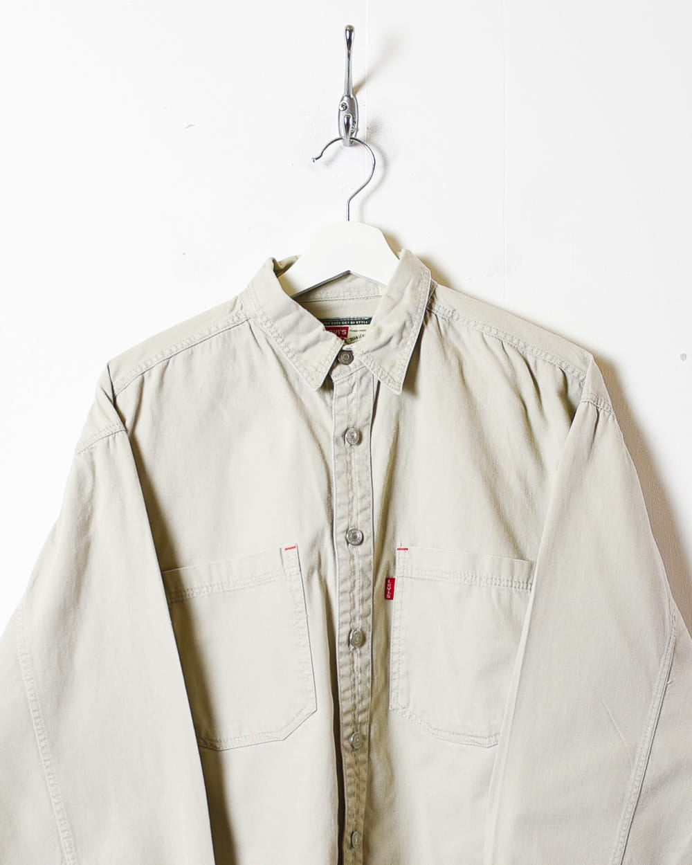 Neutral Levi's Denim Shirt - Large