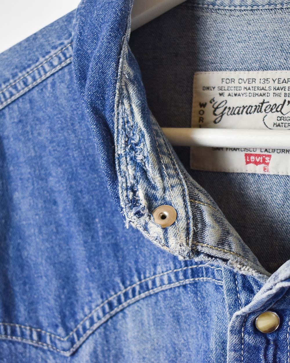 Blue Levi's Denim Shirt - Large