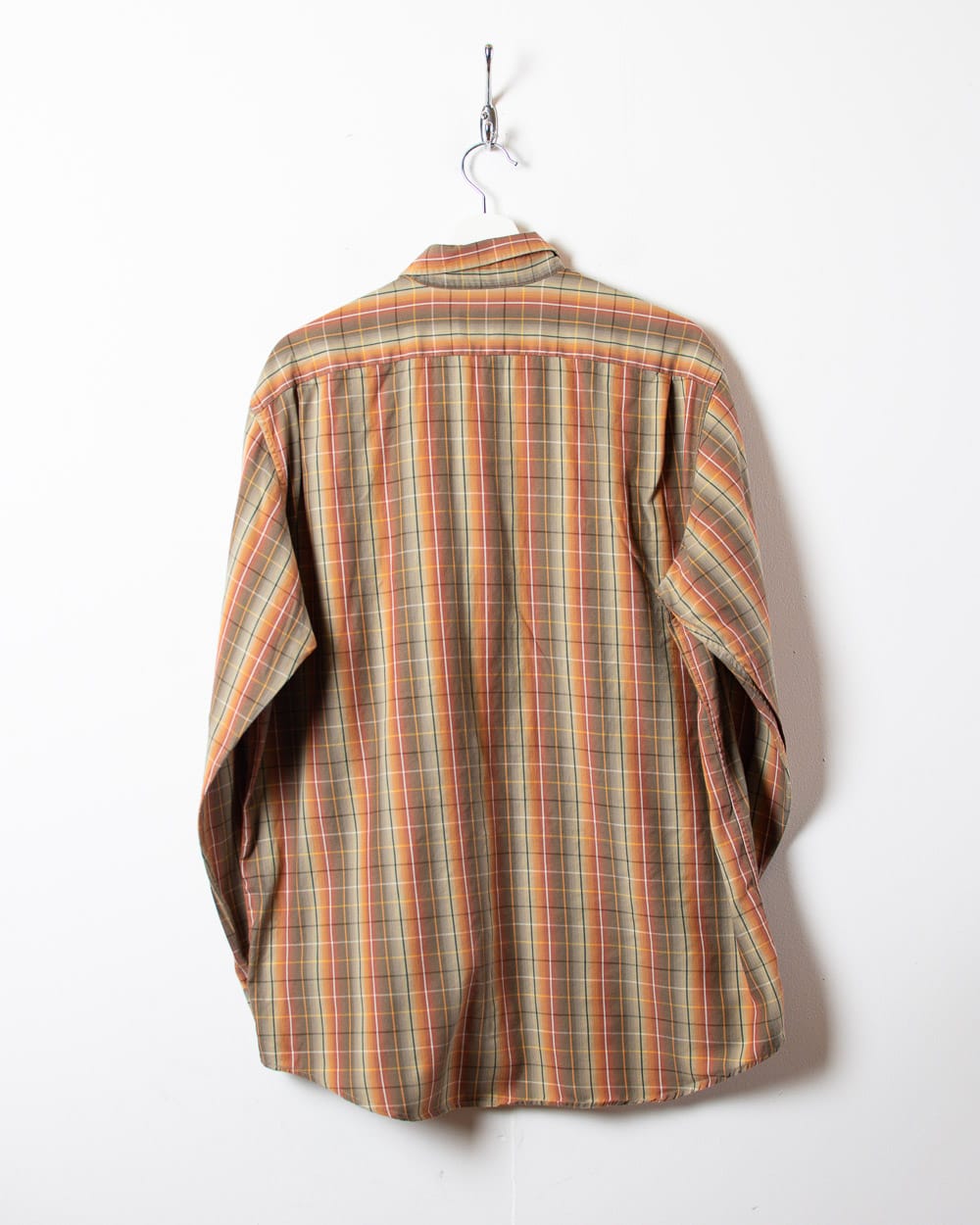 Neutral Lacoste Checked Shirt - Large