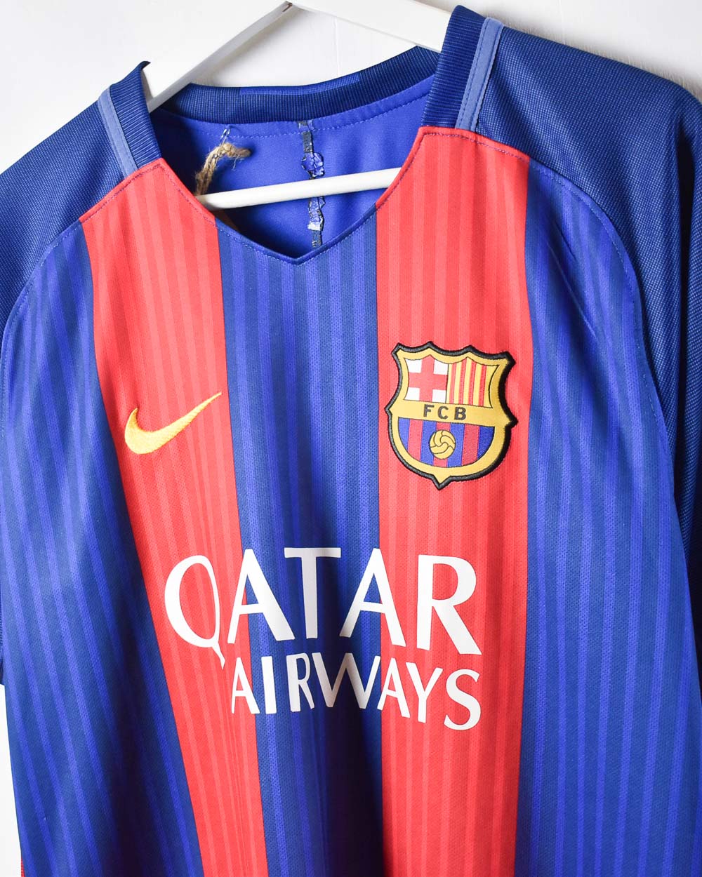 Nike FC Barcelona 2016/17 Home Football Shirt - Small - Domno Vintage