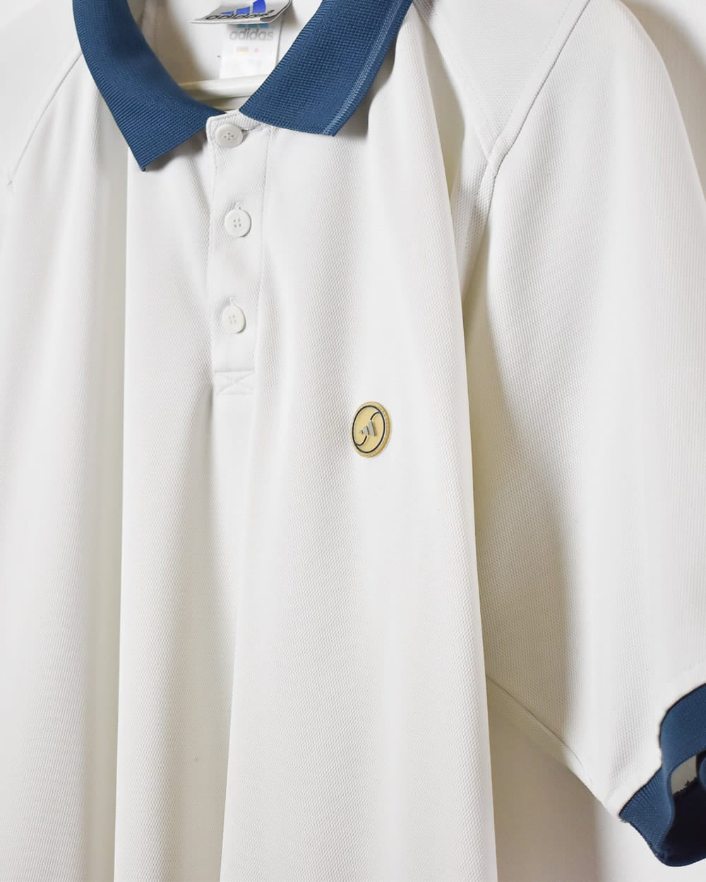 White Adidas Polo Shirt - X-Large
