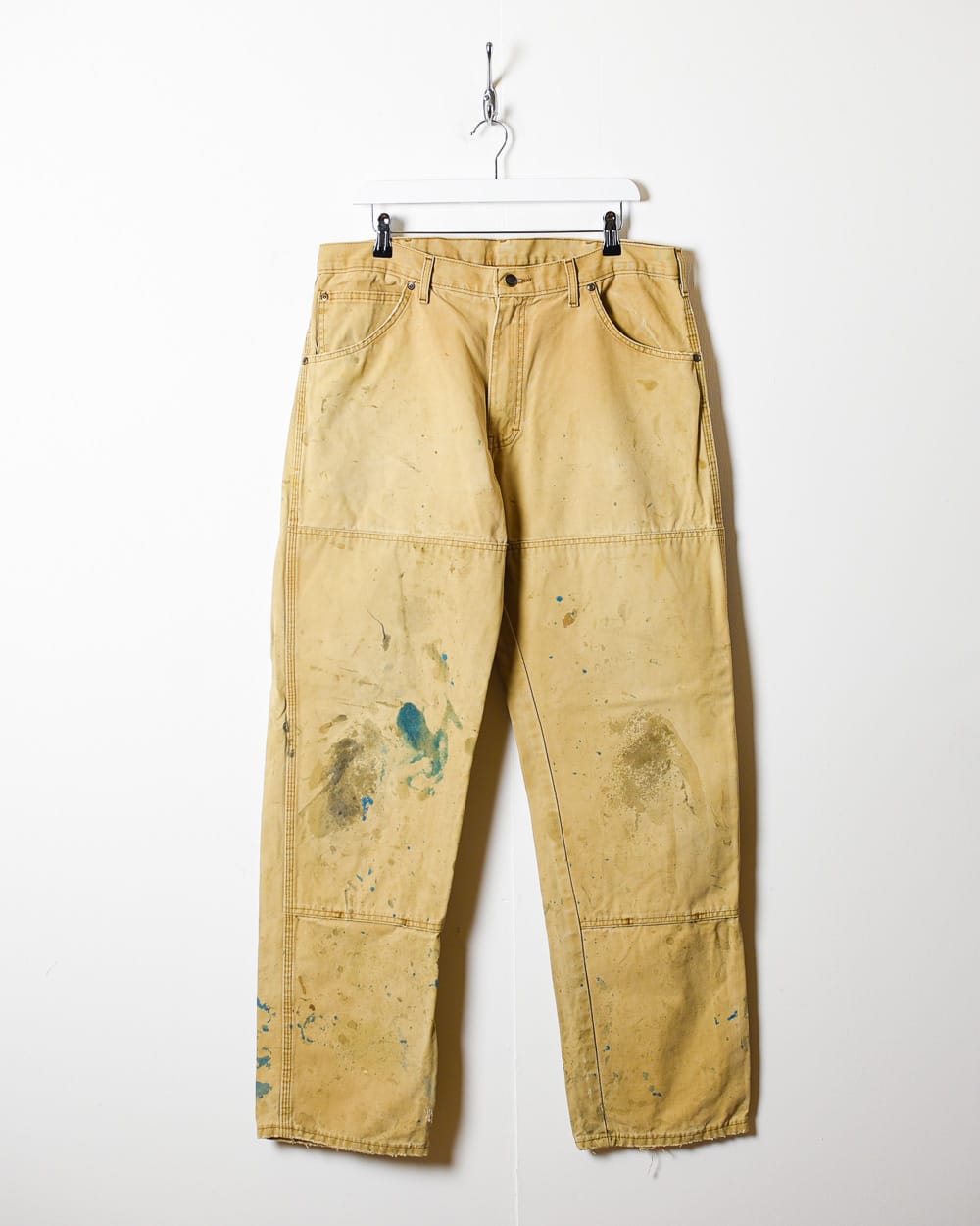 Neutral Dickies Distressed Double Knee Carpenter Jeans - W36 L33