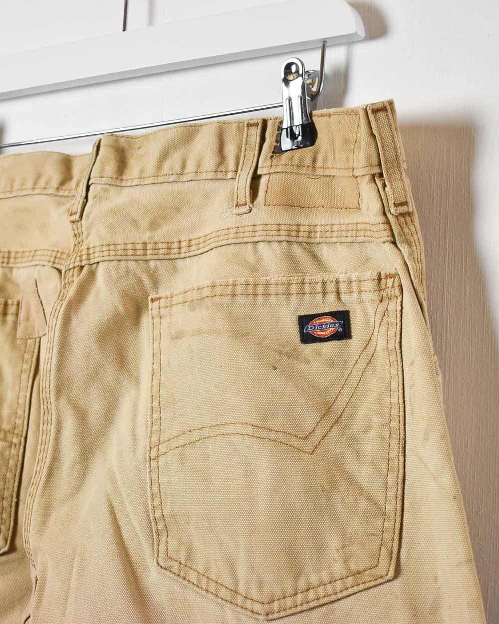 Neutral Dickies Distressed Double Knee Carpenter Jeans - W36 L33