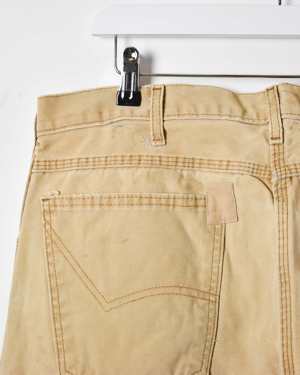 Neutral Dickies Distressed Double Knee Carpenter Jeans - W36 L33