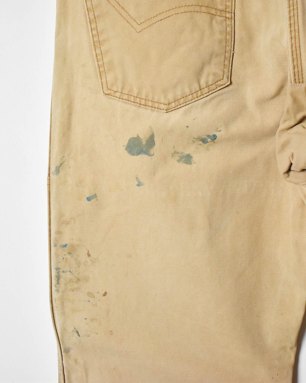 Neutral Dickies Distressed Double Knee Carpenter Jeans - W36 L33