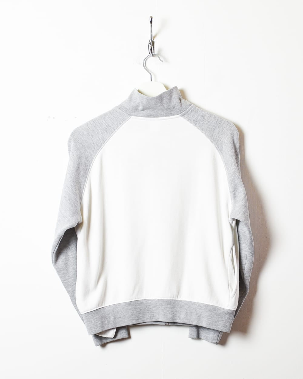 White Reebok Zip-Through Sweatshirt - X-Small Women's