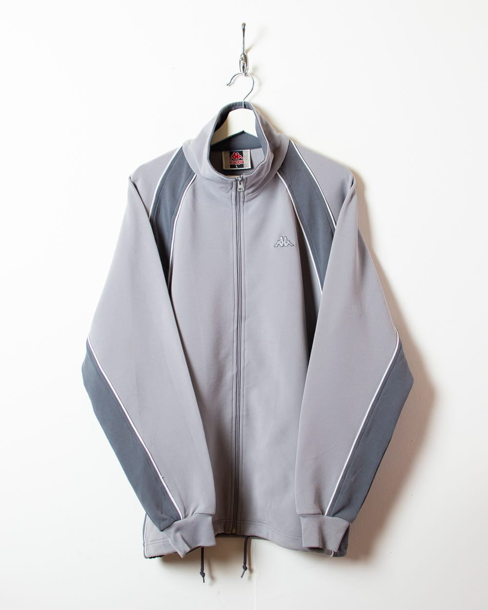Grey Kappa Tracksuit Top - Large