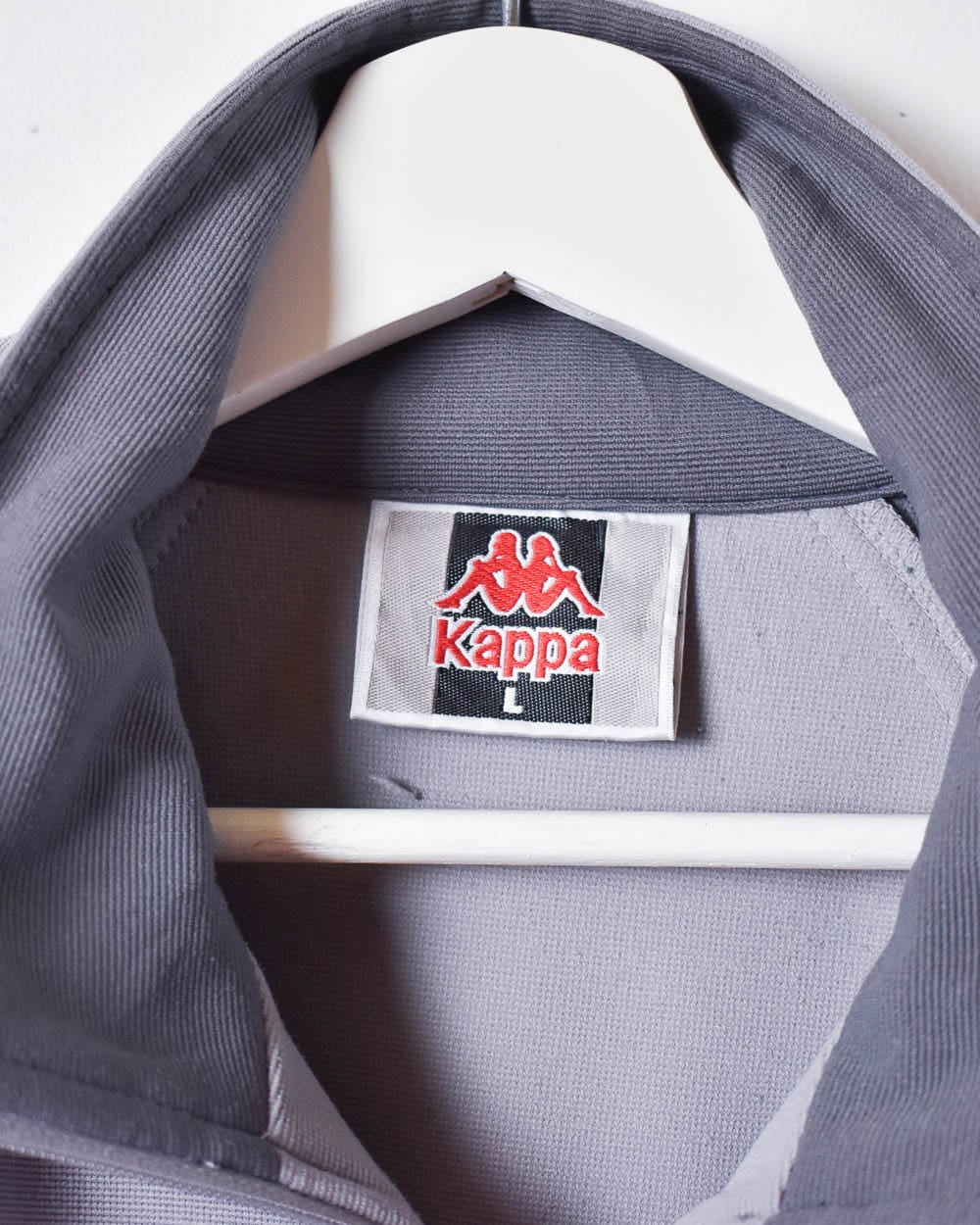 Grey Kappa Tracksuit Top - Large