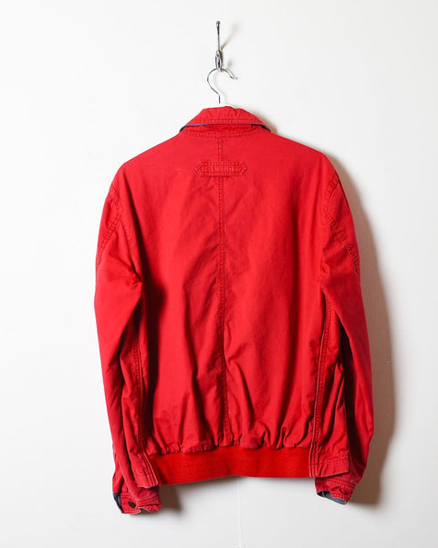 Vintage 10s+ Red Tommy Hilfiger Harrington Jacket - Medium Cotton ...