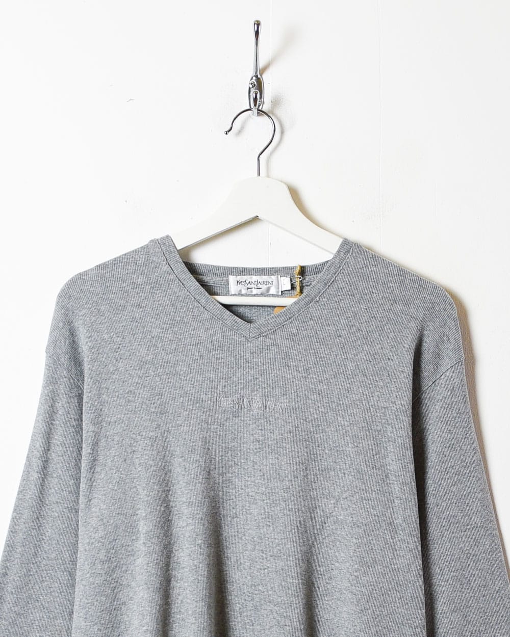 Stone Yves Saint Laurent Thin Sweatshirt - Large