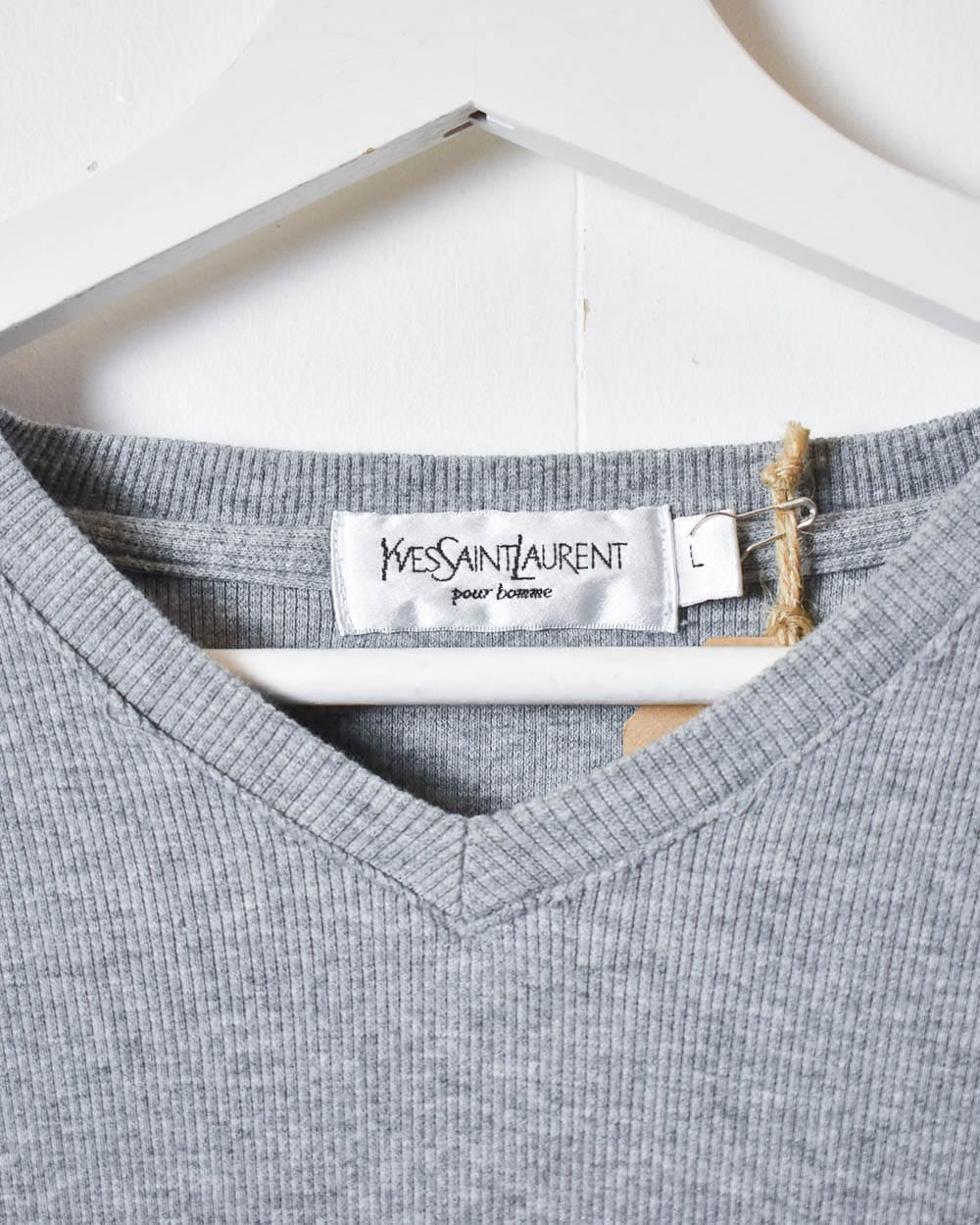 Stone Yves Saint Laurent Thin Sweatshirt - Large