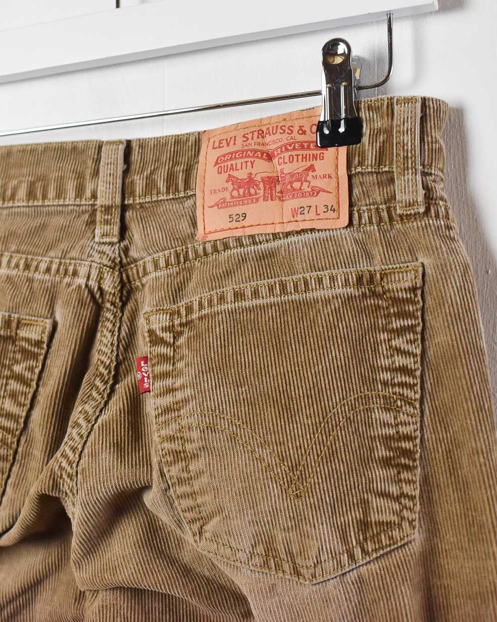 Brown Levi's 529 Corduroy Jeans - W28 L30