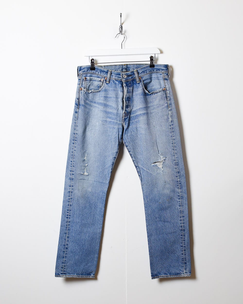 Blue Levi's Distressed 501 Jeans - W34 L30