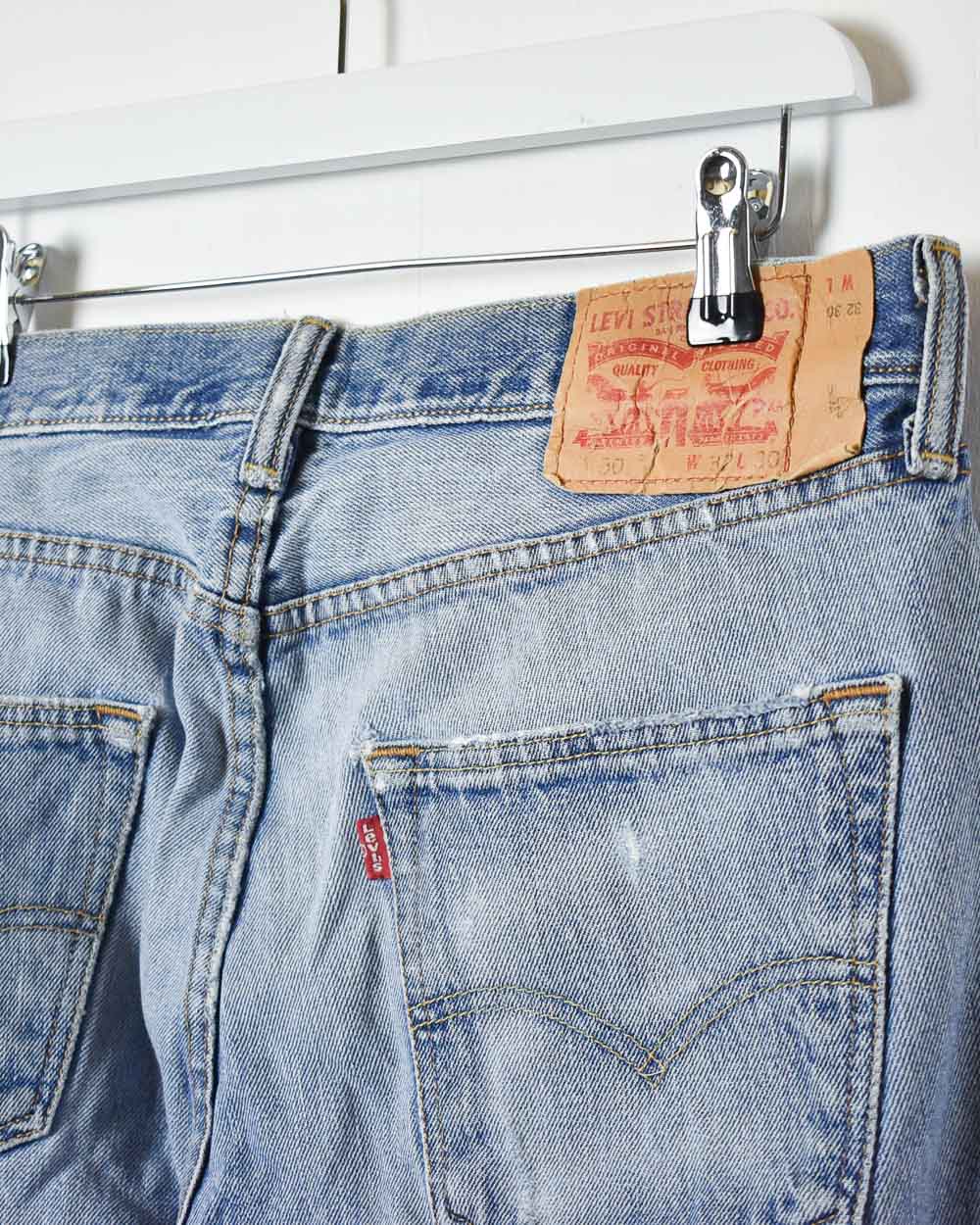 Blue Levi's Distressed 501 Jeans - W34 L30