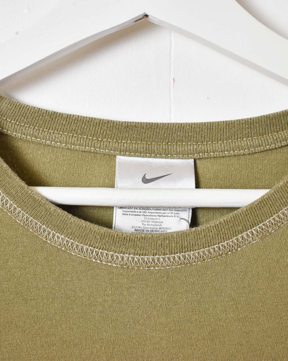 Khaki Nike T-Shirt - X-Large