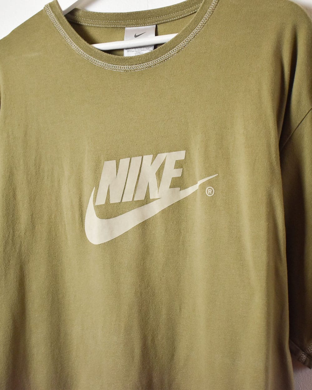 Khaki Nike T-Shirt - X-Large