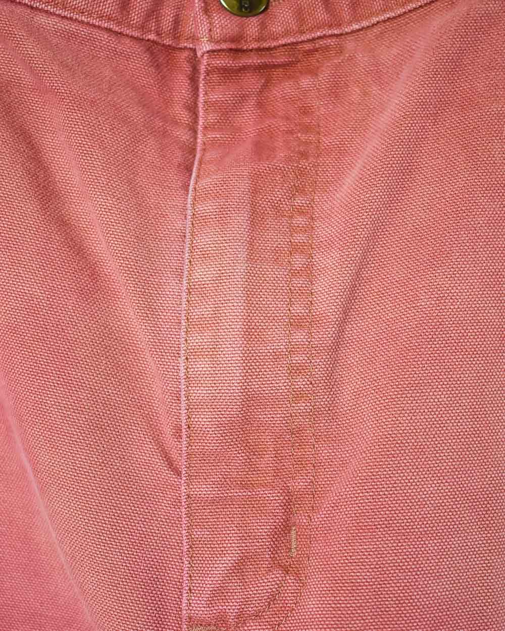 Pink Carhartt Overdyed Double Knee Carpenter Jeans - W38 L33