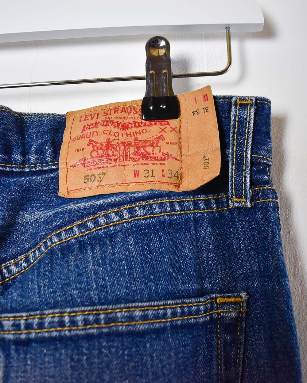 Navy Levi's USA 501 Jeans - W31 L34