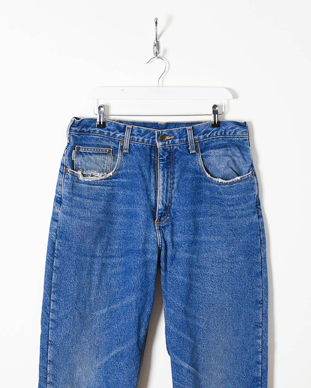 Blue Carhartt Fleece Lined Jeans - W34L35