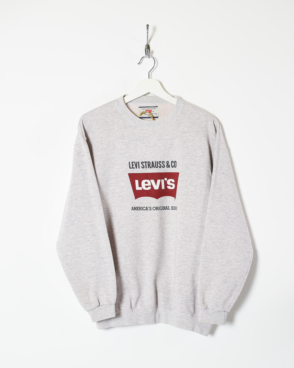 Stone Levi Strauss & Co America's Original Jeans Sweatshirt - Small