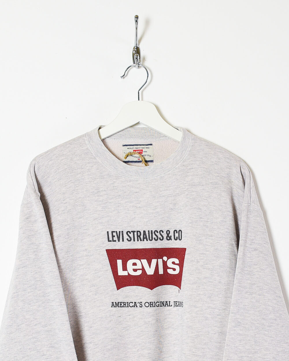 Stone Levi Strauss & Co America's Original Jeans Sweatshirt - Small