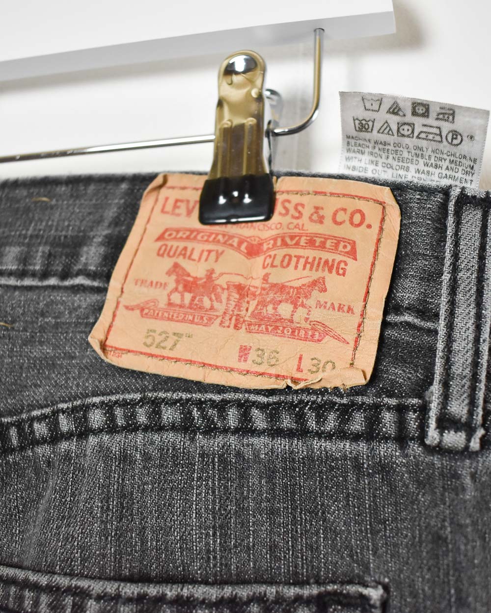 Grey Levi's 527 Bootcut Jeans - W36 L30