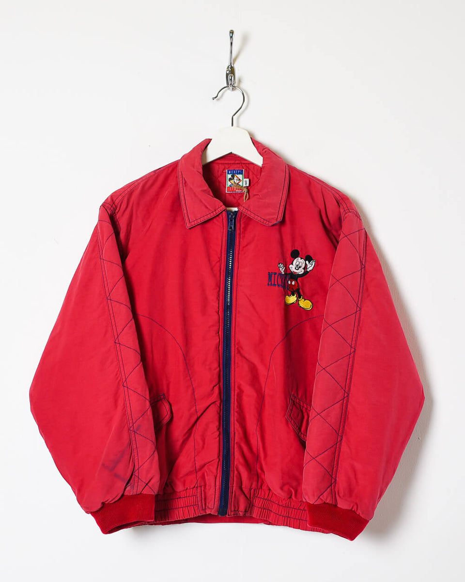 Vintage 90s Cotton Mix Red Disney Mickey's Mouse Varsity Coat Small