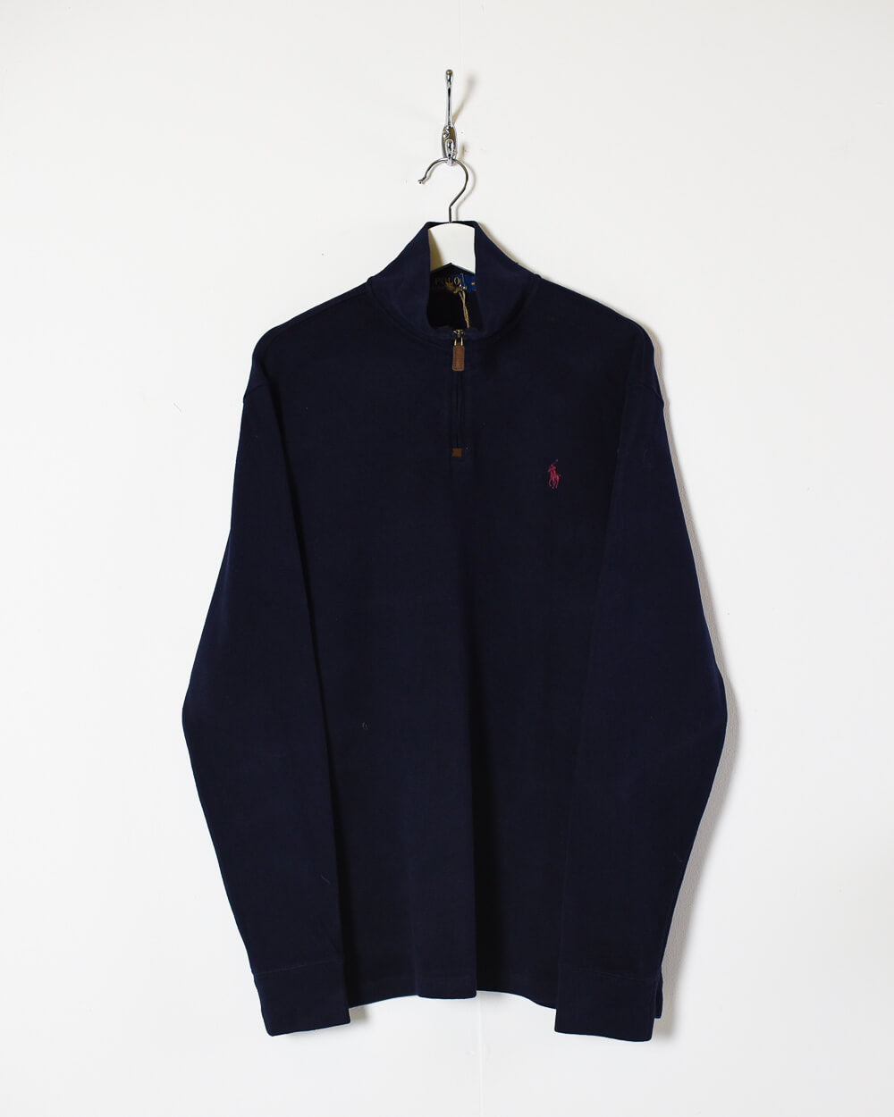 Navy Ralph Lauren Polo 1/4 Zip Sweatshirt - Medium