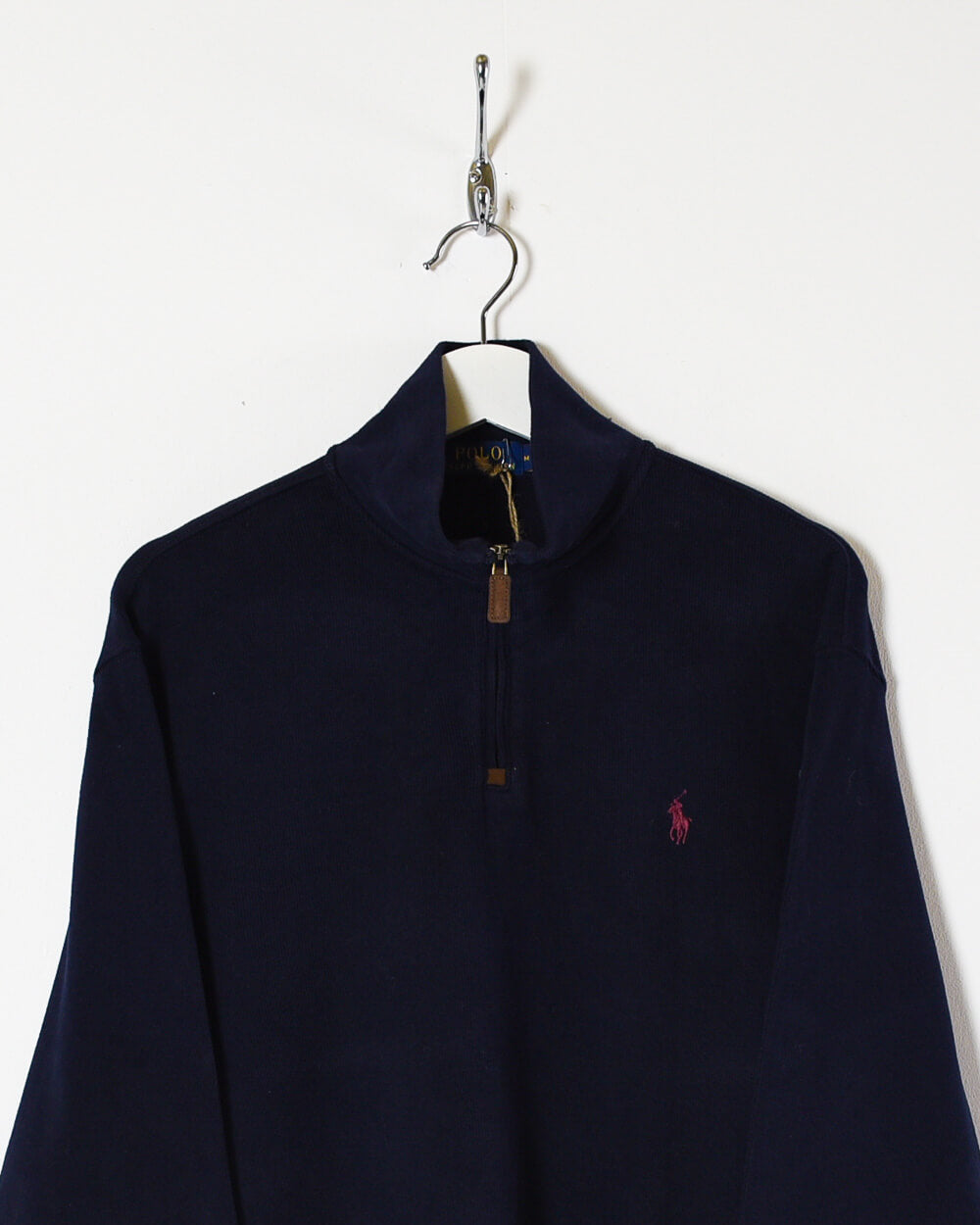 Navy Ralph Lauren Polo 1/4 Zip Sweatshirt - Medium