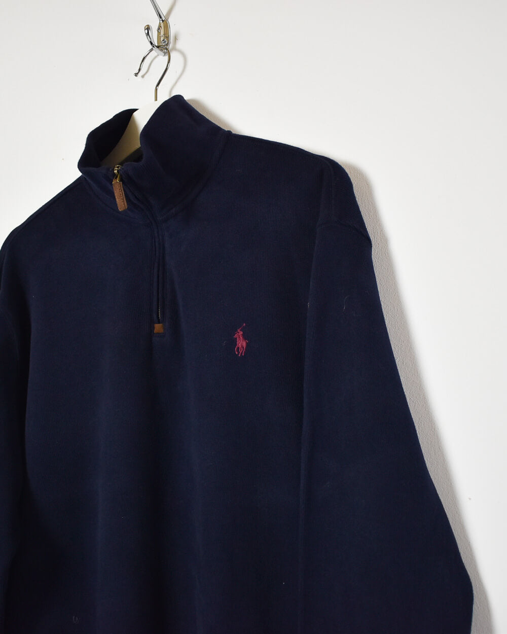 Navy Ralph Lauren Polo 1/4 Zip Sweatshirt - Medium