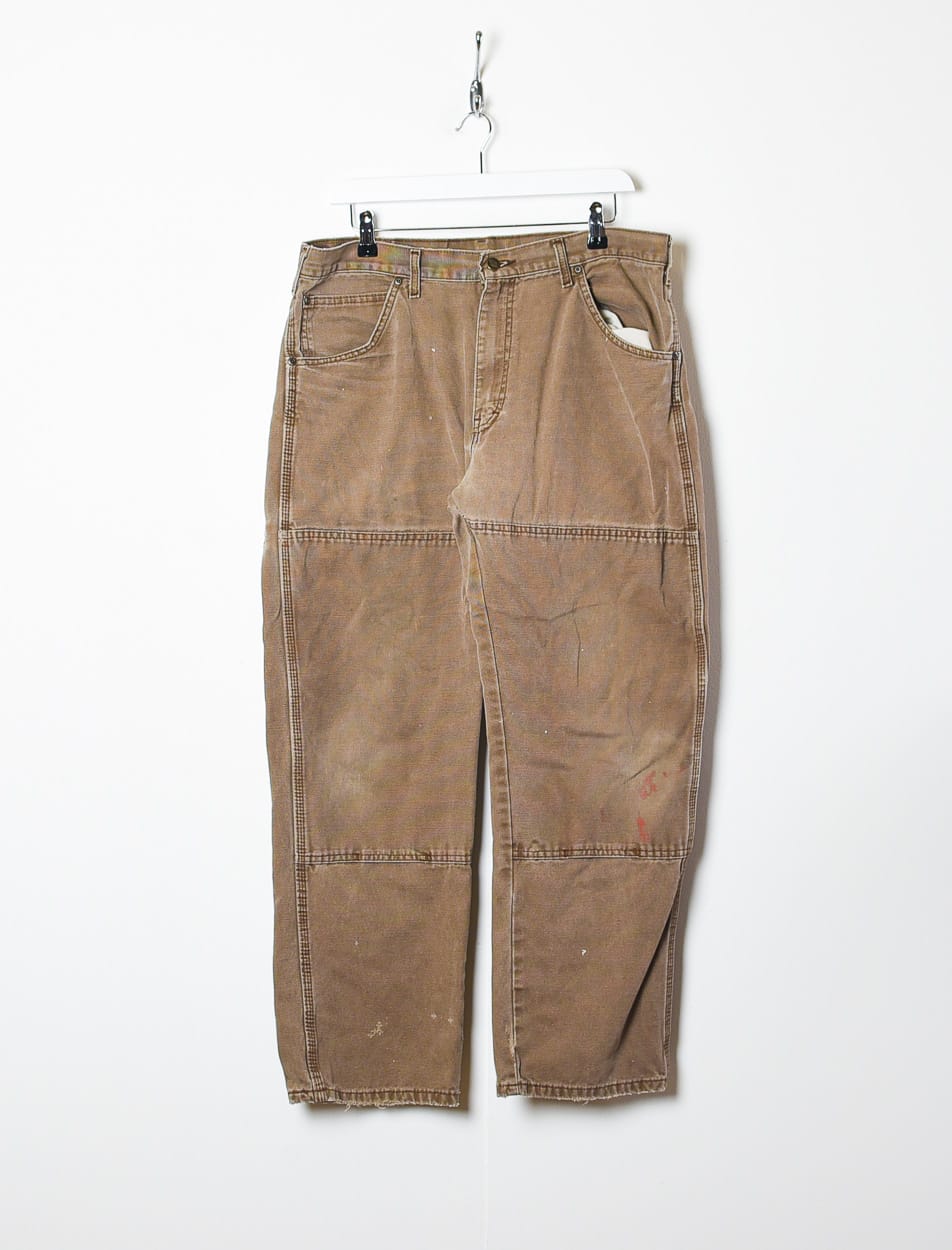 Brown Dickies Double Knee Carpenter Jeans - W36