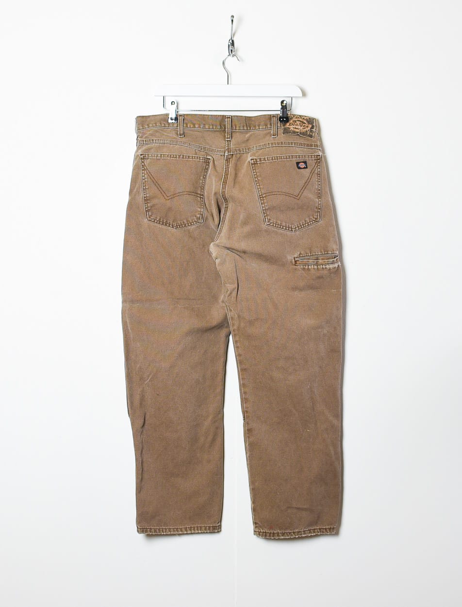 Brown Dickies Double Knee Carpenter Jeans - W36