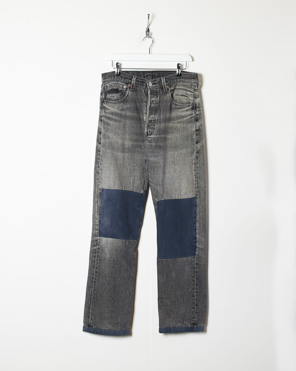 Grey Levi's USA 501 Double Knee Jeans - W32 L32