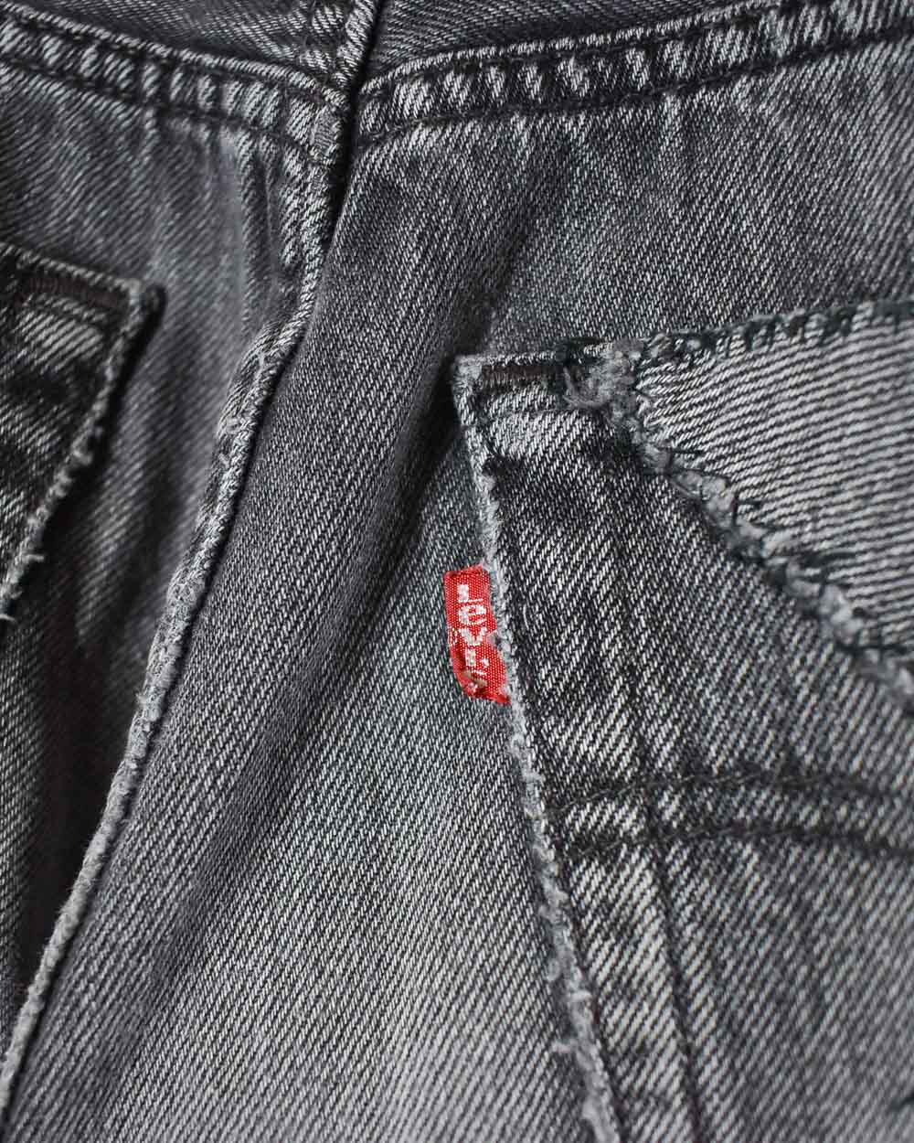 Grey Levi's USA 501 Double Knee Jeans - W32 L32