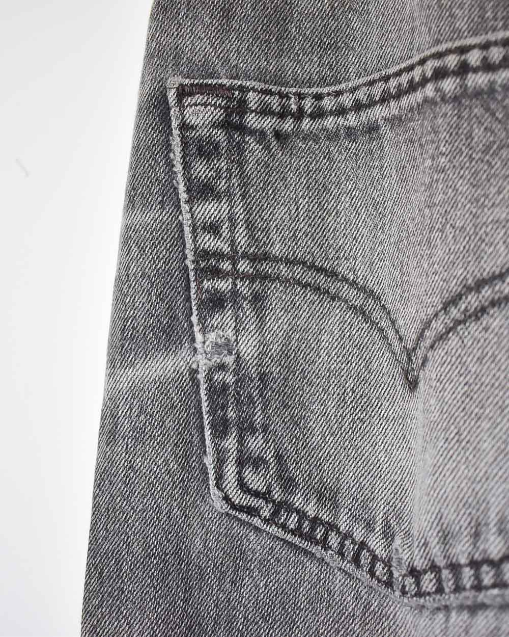 Grey Levi's USA 501 Double Knee Jeans - W32 L32