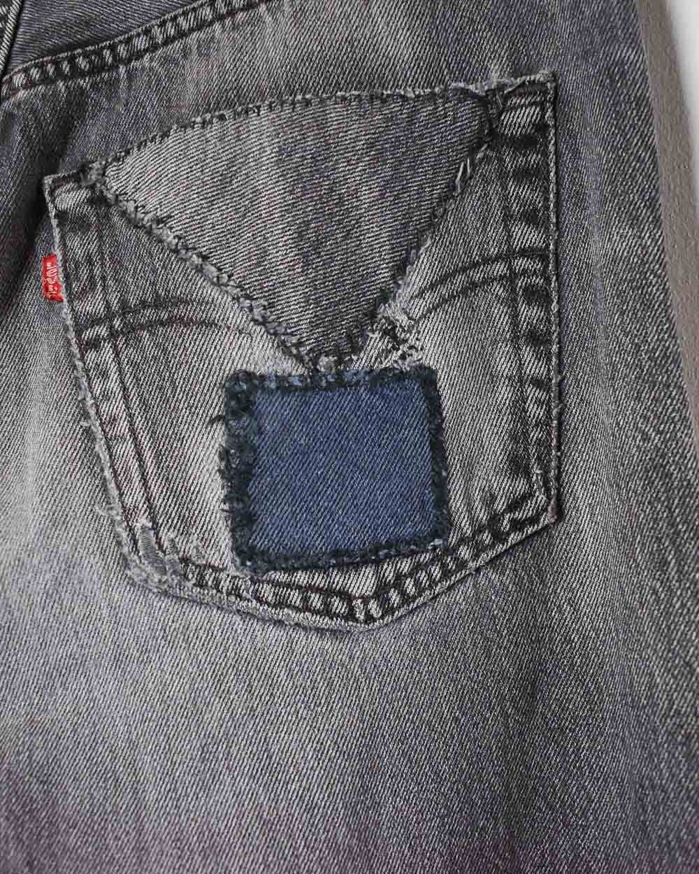 Grey Levi's USA 501 Double Knee Jeans - W32 L32