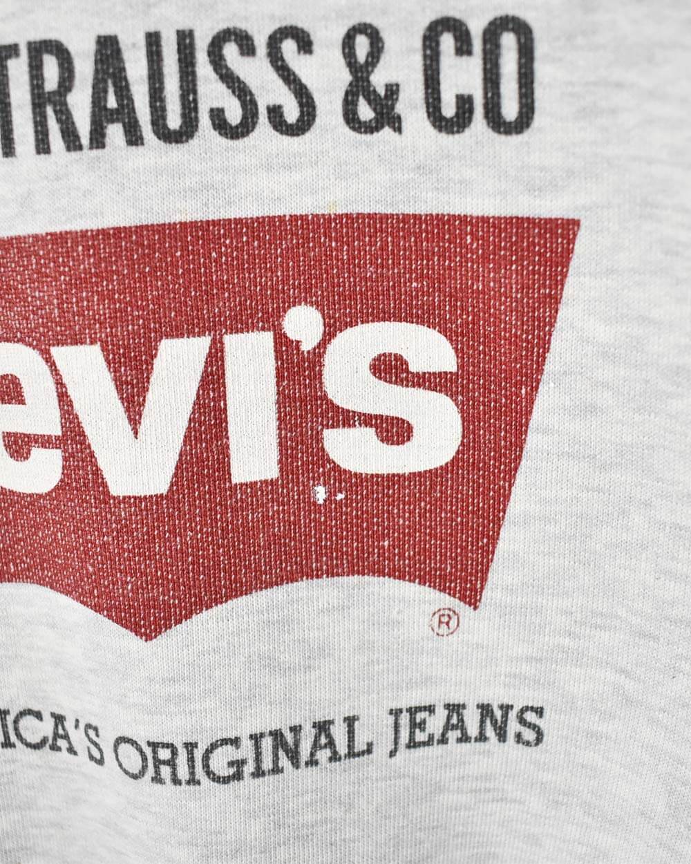 Stone Levi Strauss & Co America's Jeans Sweatshirt - Large