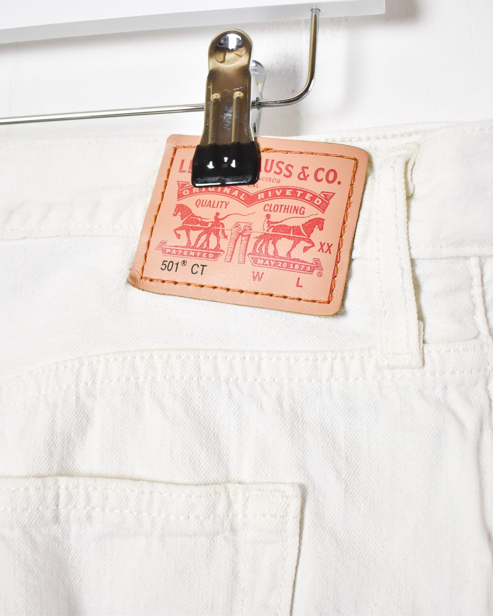 White Levi's 501 CT Jeans - W29 L32