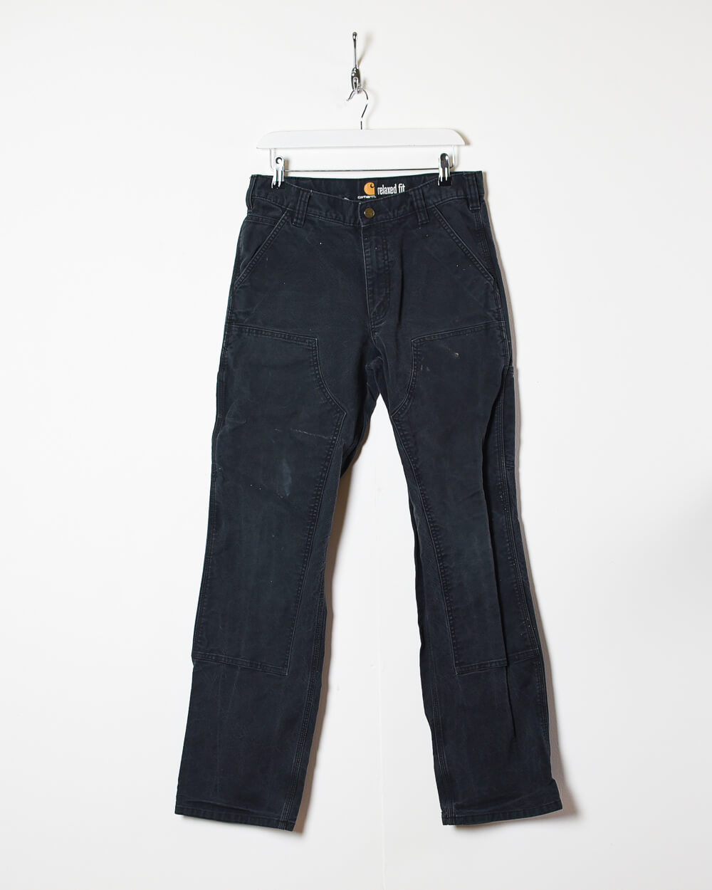 Black Carhartt Heavyweight Double Knee Carpenter Jeans - W32