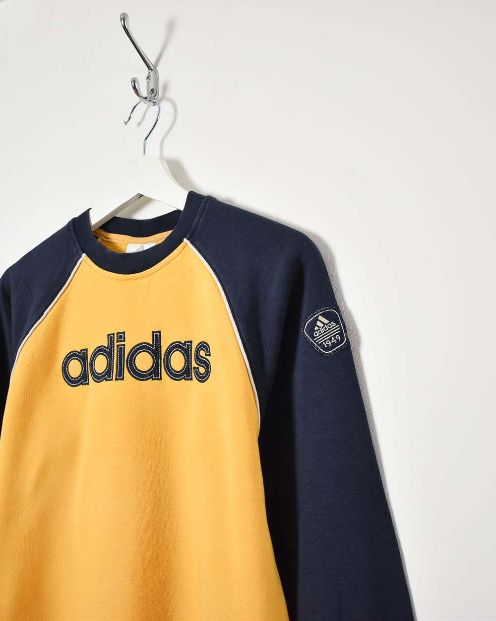 Yellow Adidas Women's Sweatshirt - Medium