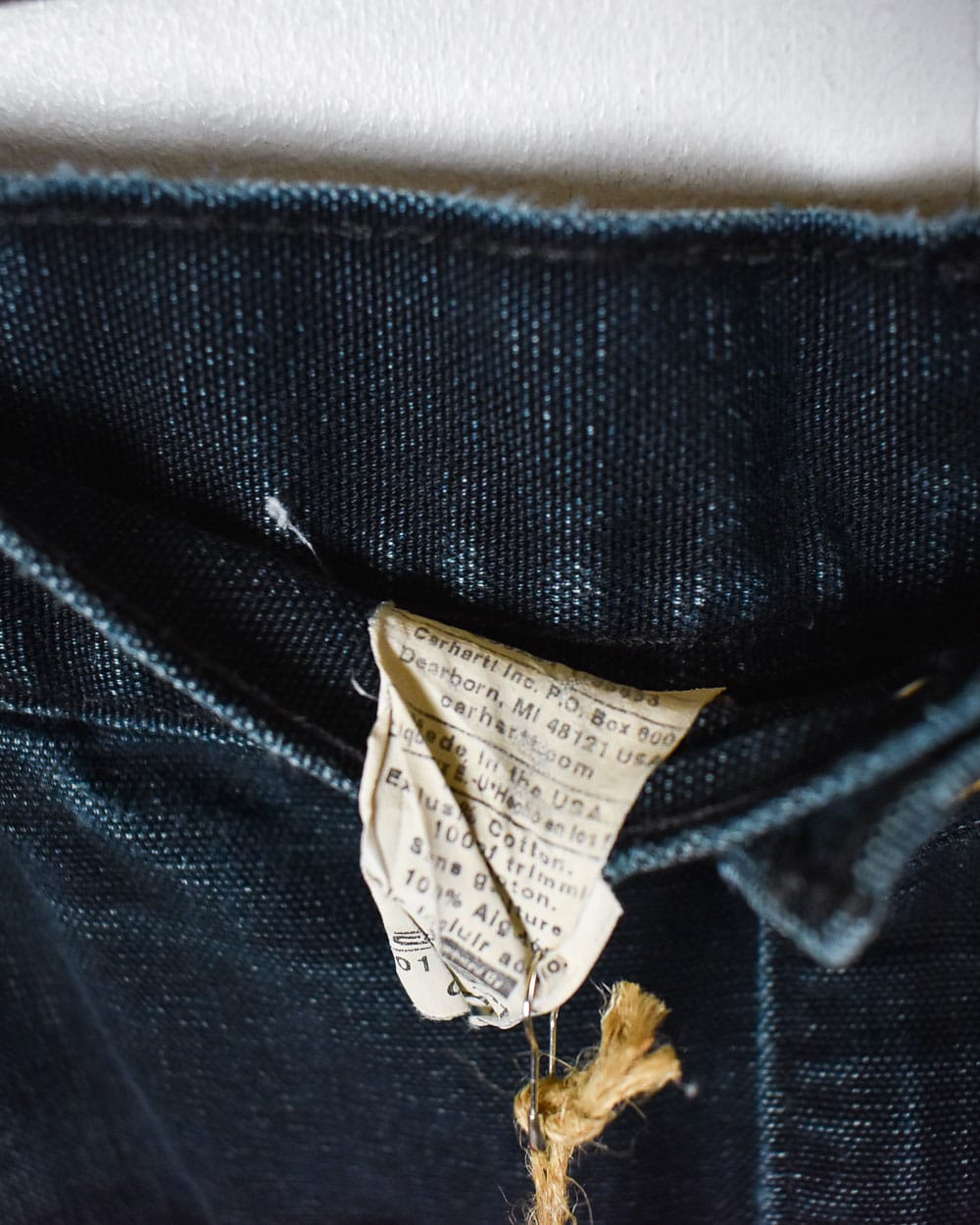 Black Carhartt Distressed Double Knee Carpenter Jeans - W34 L34