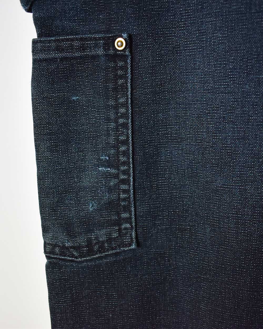 Black Carhartt Distressed Double Knee Carpenter Jeans - W34 L34