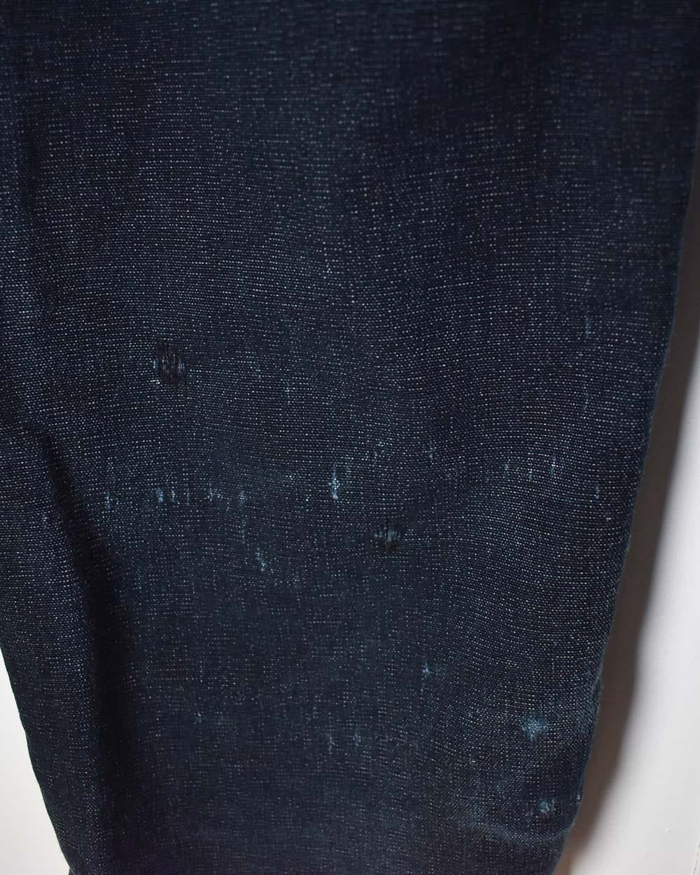 Black Carhartt Distressed Double Knee Carpenter Jeans - W34 L34